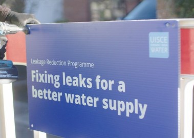 Irish Water Leak Sign